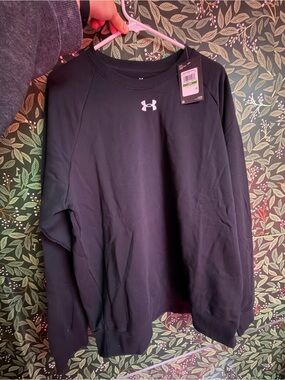 LG Black Men’s Crewneck Sweatshirt with Logo